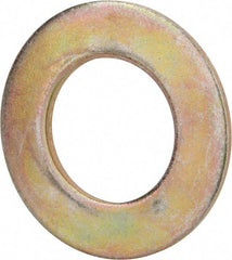 Value Collection - 1-3/4" Screw, Grade 8 Steel SAE Flat Washer - 1-7/8" ID x 3-3/8" OD, 5/32" Thick, Zinc Yellow Dichromate Finish - Industrial Tool & Supply