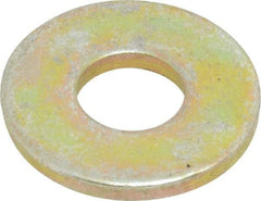 Value Collection - 1/4" Screw, Grade 8 Steel Extra Thick Flat Washer - Zinc Yellow Dichromate Finish - Industrial Tool & Supply