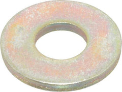Value Collection - 5/16" Screw, Grade 8 Steel Extra Thick Flat Washer - Zinc Yellow Dichromate Finish - Industrial Tool & Supply