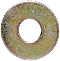 Value Collection - 3/8" Screw, Grade 8 Steel Extra Thick Flat Washer - Zinc Yellow Dichromate Finish - Industrial Tool & Supply