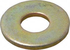 Value Collection - 1/2" Screw, Grade 8 Steel Extra Thick Flat Washer - Zinc Yellow Dichromate Finish - Industrial Tool & Supply