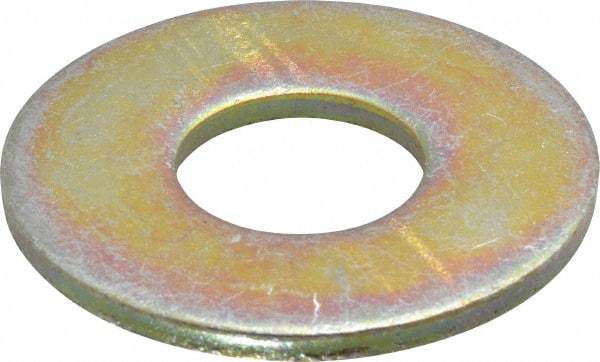 Value Collection - 7/8" Screw, Grade 8 Steel Extra Thick Flat Washer - Zinc Yellow Dichromate Finish - Industrial Tool & Supply