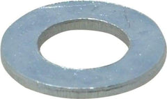 Value Collection - M10 Screw, Steel Standard Flat Washer - 10.5mm ID x 20mm OD, 2mm Thick, Zinc-Plated Finish - Industrial Tool & Supply