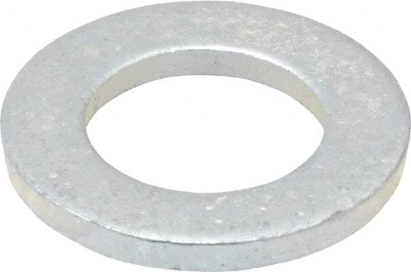 Value Collection - M16 Screw, Steel Standard Flat Washer - 17mm ID x 30mm OD, 3mm Thick, Zinc-Plated Finish - Industrial Tool & Supply
