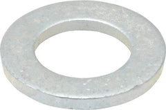 Value Collection - M16 Screw, Steel Standard Flat Washer - 17mm ID x 30mm OD, 3mm Thick, Zinc-Plated Finish - Industrial Tool & Supply