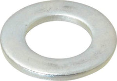 Value Collection - M18 Screw, Steel Standard Flat Washer - 19mm ID x 34mm OD, 3mm Thick, Zinc-Plated Finish - Industrial Tool & Supply