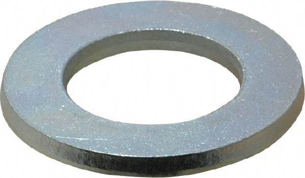 Value Collection - M24 Screw, Steel Standard Flat Washer - 25mm ID x 44mm OD, 4mm Thick, Zinc-Plated Finish - Industrial Tool & Supply