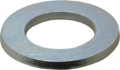 Value Collection - M24 Screw, Steel Standard Flat Washer - 25mm ID x 44mm OD, 4mm Thick, Zinc-Plated Finish - Industrial Tool & Supply