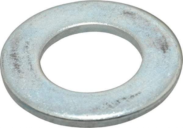 Value Collection - M30 Screw, Steel Standard Flat Washer - 31mm ID x 56mm OD, 4mm Thick, Zinc-Plated Finish - Industrial Tool & Supply