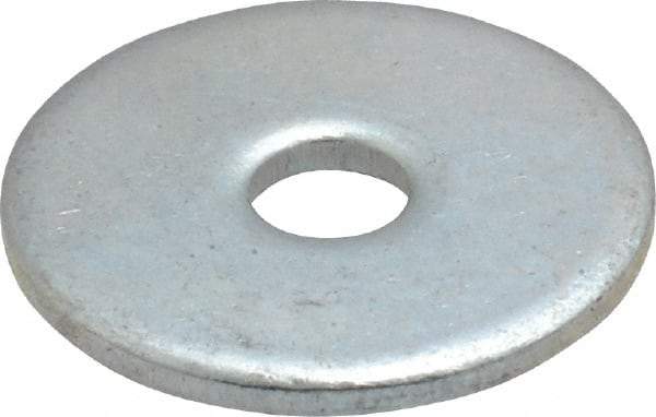 Value Collection - #8 Screw, Steel Fender Flat Washer - 3/16" ID x 3/4" OD, 0.067" Thick, Zinc-Plated Finish - Industrial Tool & Supply