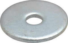 Value Collection - #8 Screw, Steel Fender Flat Washer - 3/16" ID x 3/4" OD, 0.067" Thick, Zinc-Plated Finish - Industrial Tool & Supply