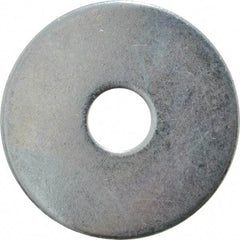 Value Collection - 3/8" Screw, Steel Fender Flat Washer - 13/32" ID x 1-5/8" OD, 0.08" Thick, Zinc-Plated Finish - Industrial Tool & Supply