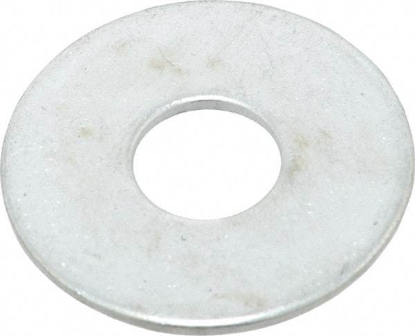 Value Collection - 1/2" Screw, Steel Fender Flat Washer - 1/2" ID x 1-1/2" OD, 0.08" Thick, Zinc-Plated Finish - Industrial Tool & Supply