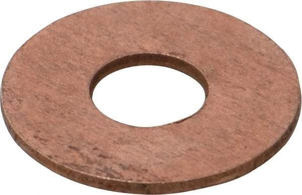 Value Collection - 1/4" Screw, Silicon Bronze Standard Flat Washer - 5/16" ID x 11/16" OD, 1-1/16" Thick - Industrial Tool & Supply