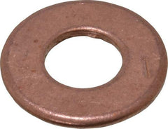 Value Collection - #24 Screw, Silicon Bronze Standard Flat Washer - 0.395" ID x 7/8" OD, 0.064" Thick, Plain Finish - Industrial Tool & Supply