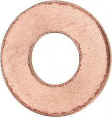Value Collection - 1/2" Screw, Silicon Bronze Standard Flat Washer - 0.531" ID x 1-1/4" OD, 0.091" Thick - Industrial Tool & Supply
