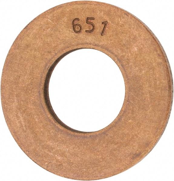 Value Collection - 5/8" Screw, Silicon Bronze Standard Flat Washer - 0.656" ID x 1-1/2" OD, 0.102" Thick - Industrial Tool & Supply