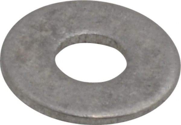 Value Collection - #6 Screw, Aluminum Standard Flat Washer - 0.147" ID x 3/8" OD, 0.032" Thick, Plain Finish - Industrial Tool & Supply
