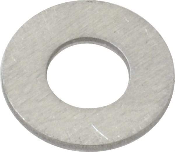 Value Collection - #10 Screw, Aluminum Standard Flat Washer - 0.196" ID x 1/2" OD, 0.039" Thick - Industrial Tool & Supply