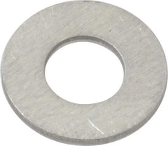 Value Collection - #10 Screw, Aluminum Standard Flat Washer - 0.196" ID x 1/2" OD, 0.039" Thick - Industrial Tool & Supply