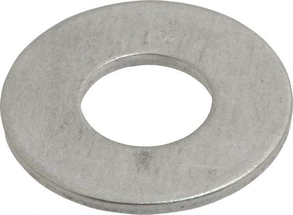 Value Collection - 1/2" Screw, Aluminum Standard Flat Washer - 0.562" ID x 1-1/4" OD, 0.089" Thick - Industrial Tool & Supply