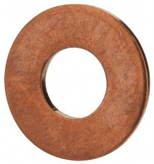 Value Collection - 5/16" Screw, Copper Standard Flat Washer - 0.336" ID x 3/4" OD, 0.064" Thick, Plain Finish - Industrial Tool & Supply
