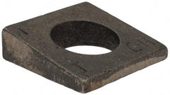 Value Collection - 1" Bolt, Iron Beveled Square Washer - 1-1/16" ID, 9/16 Minimum Thickness - Industrial Tool & Supply