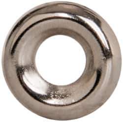 Value Collection - 7/64" Thick, Nickel-Plated Finish, Steel, Standard Countersunk Washer - 0.235" ID x 19/32" OD - Industrial Tool & Supply