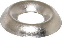 Value Collection - 1/8" Thick, Nickel-Plated Finish, Steel, Standard Countersunk Washer - 0.259" ID x 21/32" OD - Industrial Tool & Supply