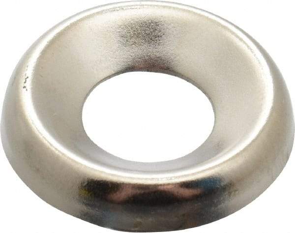 Value Collection - 5/32" Thick, Nickel-Plated Finish, Steel, Standard Countersunk Washer - 0.305" ID x 25/32" OD - Industrial Tool & Supply