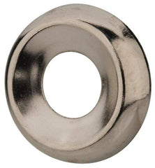 Value Collection - 0.021" Thick, Nickel-Plated Finish, Steel, Standard Countersunk Washer - 0.585" ID x 0.89" OD - Industrial Tool & Supply