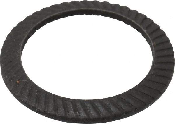 Value Collection - 1/2" Bolt, 0.512" ID, Steel, Belleville Disc Spring - 0.709" OD, 0.067" High, 0.043" Thick - Industrial Tool & Supply