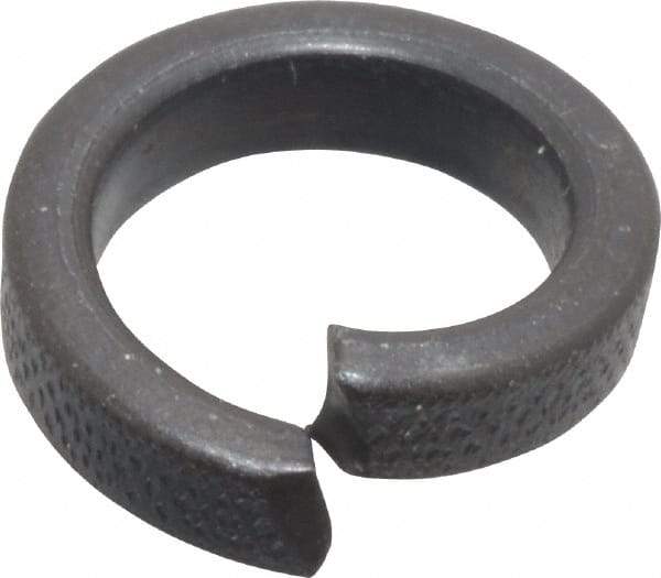 Value Collection - 3/8", 0.382" ID, 1/8" Thick High Collar Split Lock Washer - Steel, Uncoated, 0.382" Min ID, 0.393" Max ID, 0.553" Max OD - Industrial Tool & Supply