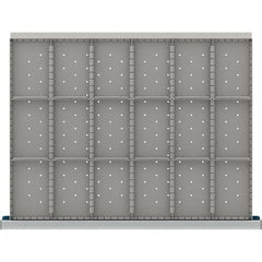 LISTA - 18-Compartment Drawer Divider Layout for 3.15" High Drawers - Industrial Tool & Supply