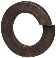Value Collection - M10, 10.2mm ID, 2.2mm Thick Split Lock Washer - Steel, Uncoated, 10.2mm Min ID, 10.7mm Max ID, 18.1mm Max OD - Industrial Tool & Supply