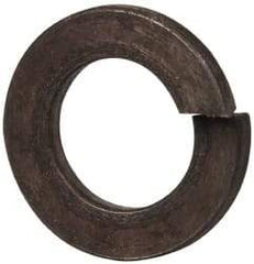 Value Collection - M10, 10.2mm ID, 2.2mm Thick Split Lock Washer - Steel, Uncoated, 10.2mm Min ID, 10.7mm Max ID, 18.1mm Max OD - Industrial Tool & Supply