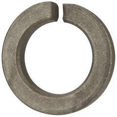 Value Collection - 1-1/2", 1.504" ID, 3/8" Thick Split Lock Washer - Steel, Zinc-Plated Finish, 1.504" Min ID, 1.534" Max ID, 2.419" Min OD, 2.43" Max OD - Industrial Tool & Supply