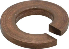 Value Collection - 1/4", 0.252" ID, 0.487" OD, 0.062" Thick Split Lock Washer - Silicon Bronze, 0.254" Min ID, 0.262" Max ID, 0.489" Min OD, 0.491" Max OD - Industrial Tool & Supply