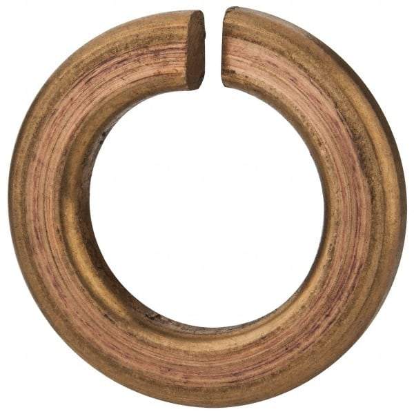 Value Collection - 5/8", 0.628" ID, 1.072" OD, 0.156" Thick Split Lock Washer - Silicon Bronze, 0.635" Min ID, 0.65" Max ID, 1.079" Min OD, 1.093" Max OD - Industrial Tool & Supply