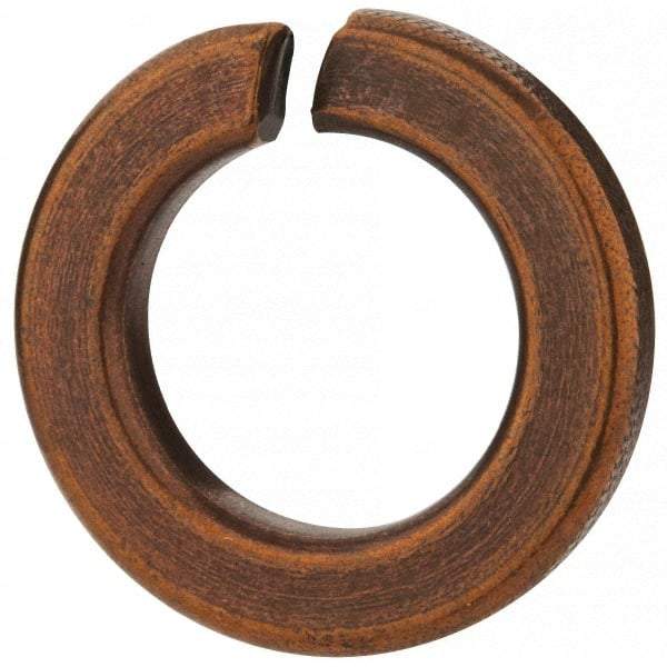 Value Collection - 3/4", 0.753" ID, 1.264" OD, 0.188" Thick Split Lock Washer - Silicon Bronze, 0.76" Min ID, 0.775" Max ID, 1.271" Min OD, 1.291" Max OD - Industrial Tool & Supply