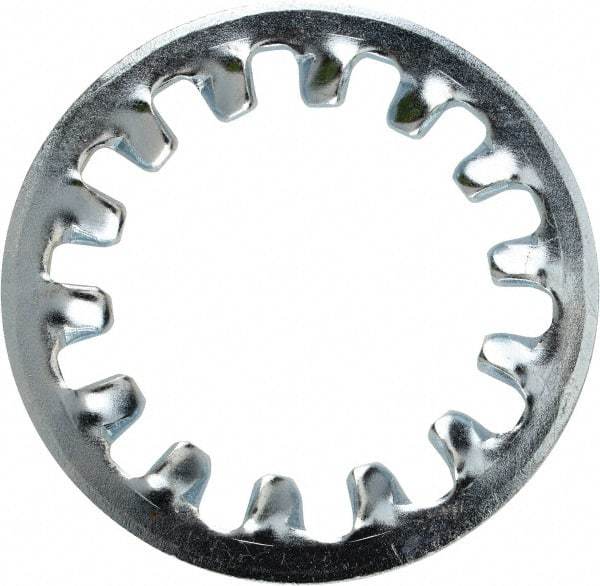 Value Collection - 1 Screw, 1.06" ID, Steel Internal Tooth Lock Washer - 1.637" OD, Zinc-Plated, Grade 2 - Industrial Tool & Supply
