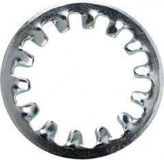 Value Collection - 1 Screw, 1.06" ID, Steel Internal Tooth Lock Washer - 1.637" OD, Zinc-Plated, Grade 2 - Industrial Tool & Supply