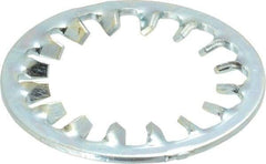 Value Collection - 1-1/8" Screw, 1.192" ID, Steel Internal Tooth Lock Washer - 1.83" OD, Zinc-Plated, Grade 2 - Industrial Tool & Supply