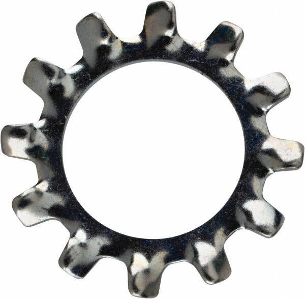 Value Collection - 9/16" Screw, 0.596" ID, Steel External Tooth Lock Washer - 0.985" OD, Zinc-Plated, Grade 2 - Industrial Tool & Supply
