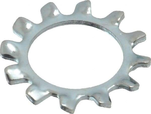 Value Collection - 5/8" Screw, 0.663" ID, Steel External Tooth Lock Washer - 1.071" OD, Zinc-Plated, Grade 2 - Industrial Tool & Supply