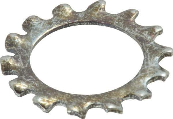 Value Collection - 7/8" Screw, 0.927" ID, Steel External Tooth Lock Washer - 1.41" OD, Zinc-Plated, Grade 2 - Industrial Tool & Supply