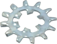 Value Collection - 5/16" Screw, 0.332" ID, Steel Internal Tooth & External Tooth Lock Washer - 0.9" OD, Zinc-Plated, Grade 2 - Industrial Tool & Supply
