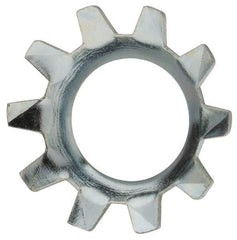 Value Collection - 5/16" Screw, 0.333" ID, Steel External Tooth Lock Washer - 0.599" OD, Zinc-Plated, Grade 2 - Industrial Tool & Supply