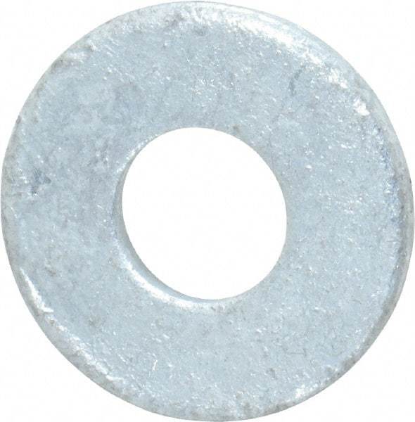 Value Collection - 5/16" Screw, Steel USS Flat Washer - 3/8" ID x 7/8" OD, 5/64" Thick, Galvanized Finish - Industrial Tool & Supply