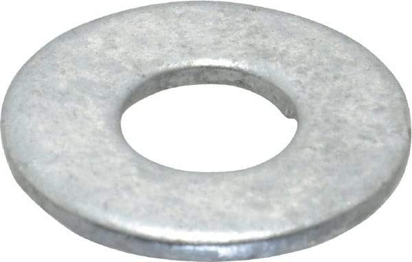 Value Collection - 3/8" Screw, Steel USS Flat Washer - 7/16" ID x 1" OD, 5/64" Thick, Galvanized Finish - Industrial Tool & Supply